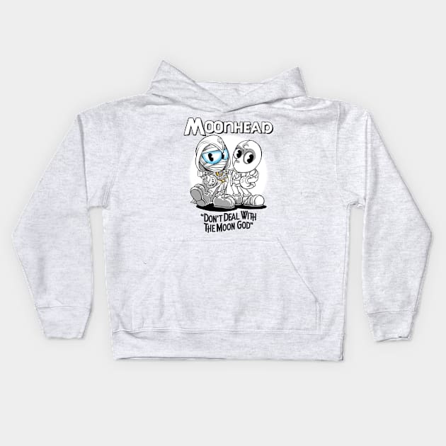 Moonhead Kids Hoodie by joerock